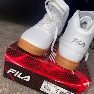 White Fila shoes